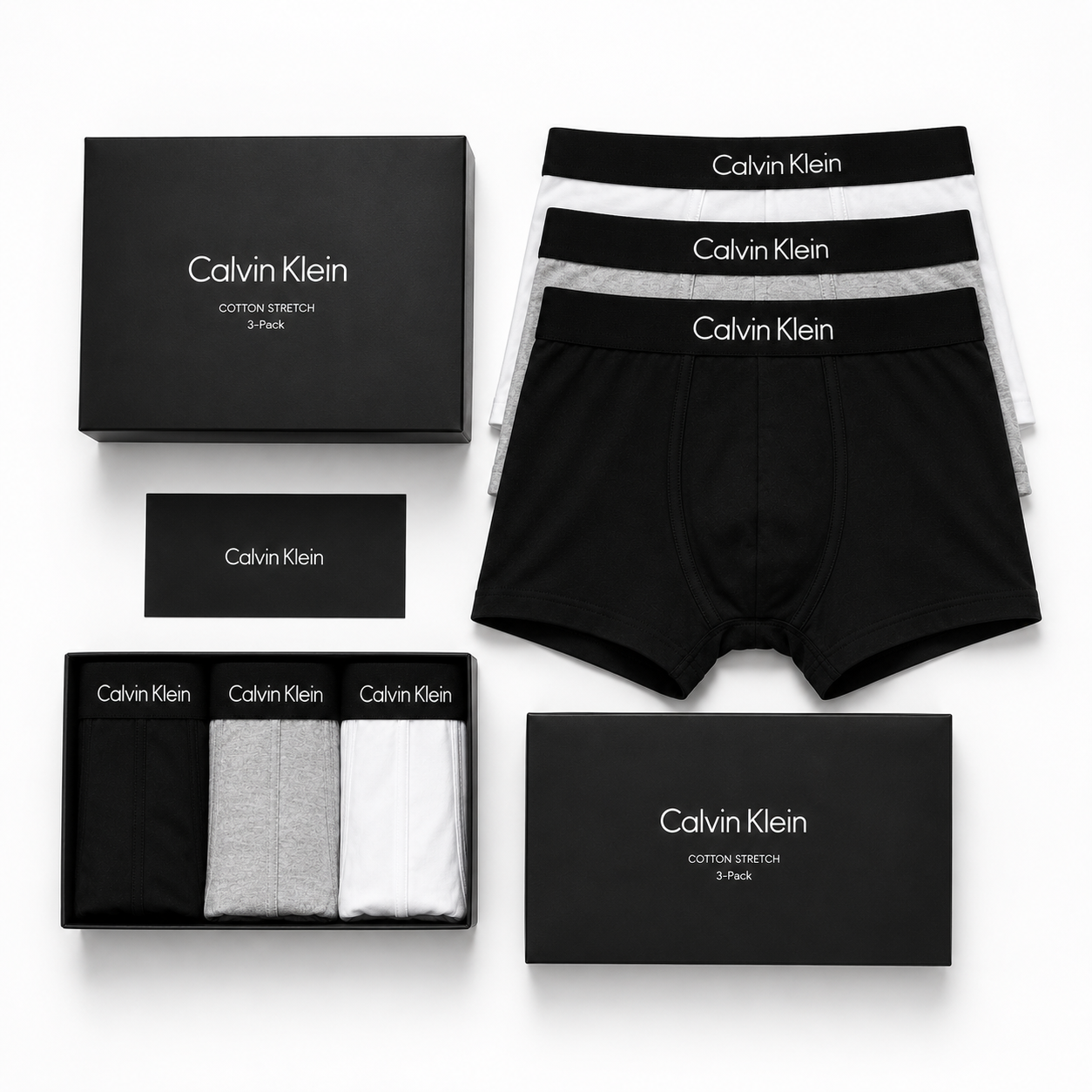 The Essential 9-Pack Cotton Stretch Trunks