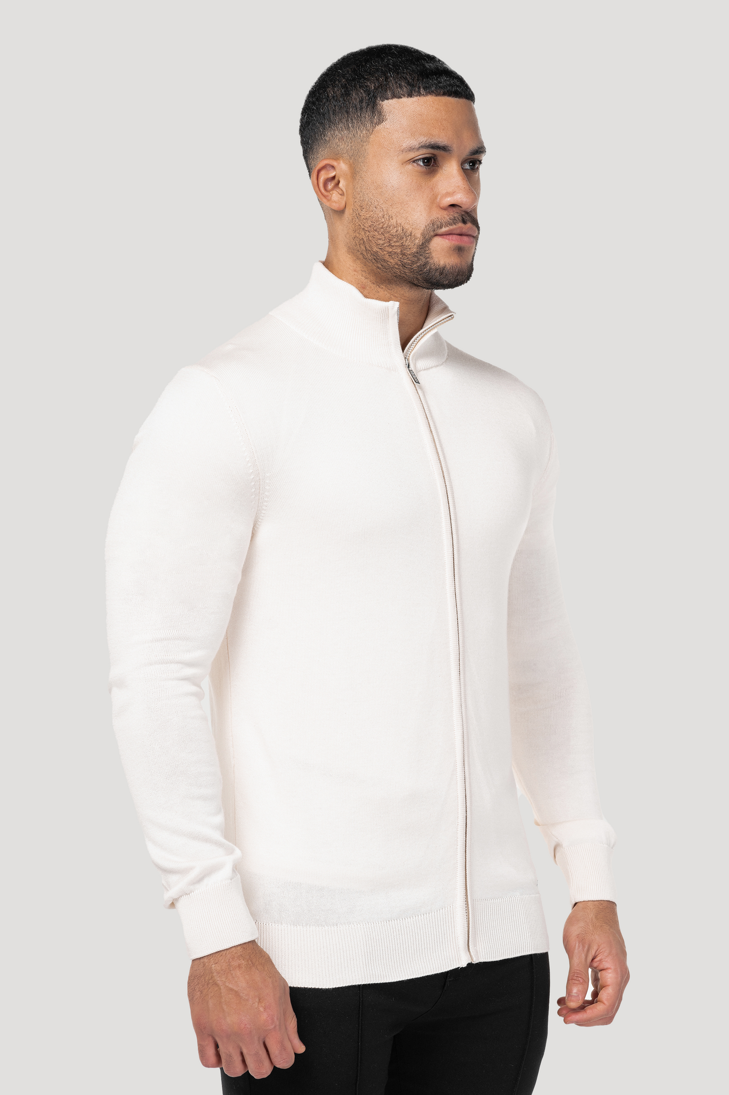 THE SANTONI FULL ZIP SWEATER
