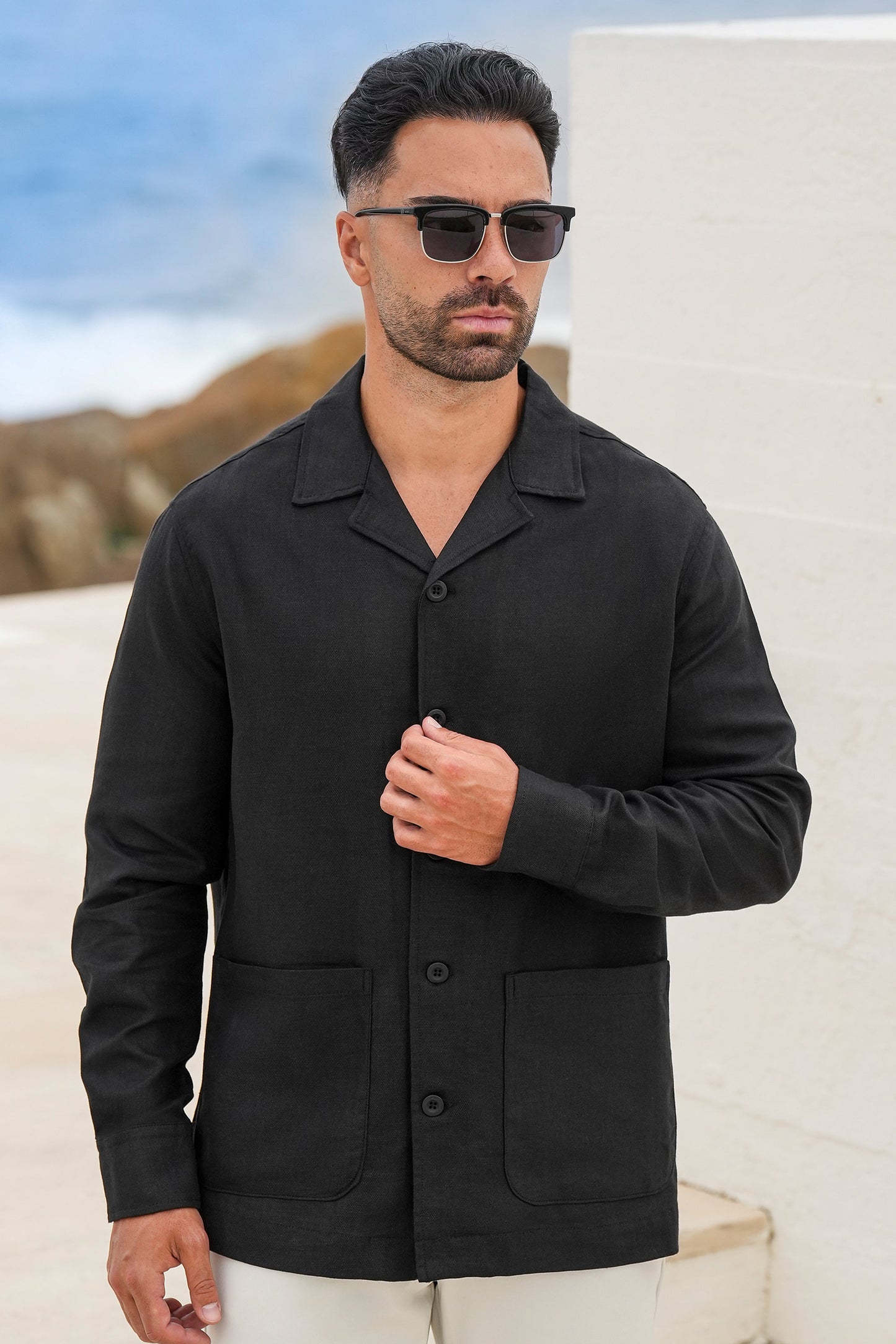 THE LINEN OVERSHIRT
