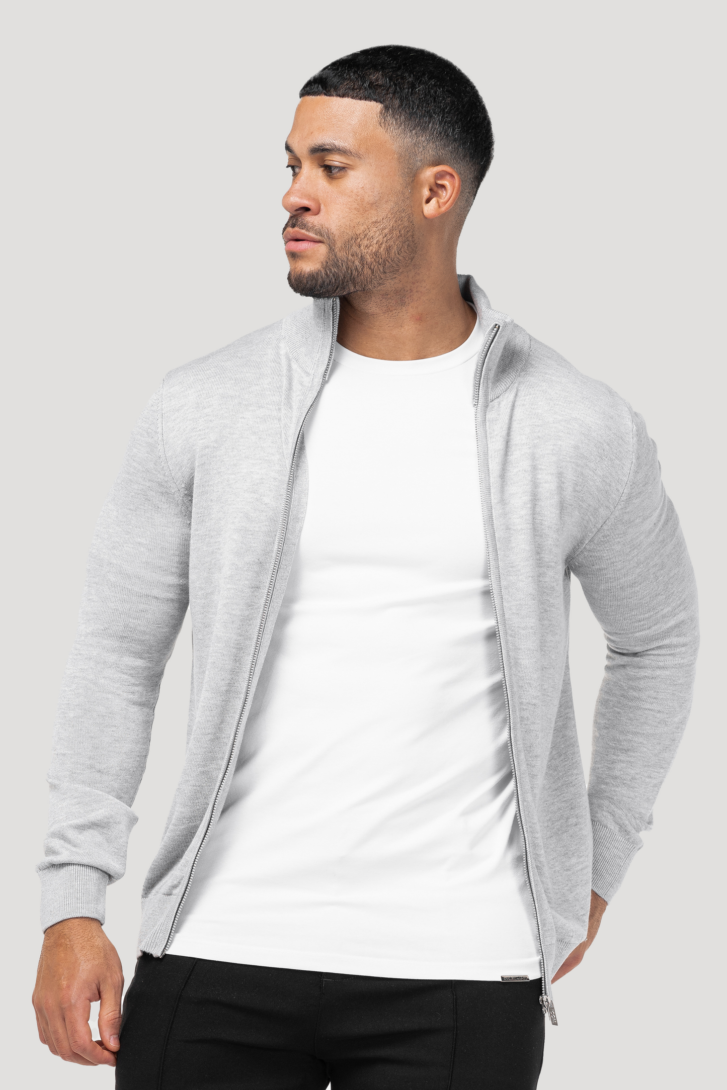 THE SANTONI FULL ZIP SWEATER